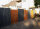 PARAS Sichtschutzwand, Motiv Gräser, 1400 x 1800 x 2 mm, 30 mm gekantet, Cortenstahl
