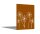PARAS Sichtschutzwand, Motiv Pusteblume, 1400 x 1800 x 2 mm, 30 mm gekantet, Cortenstahl