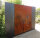 PARAS Sichtschutzwand, Motiv Pusteblume, 1400 x 1800 x 2 mm, 30 mm gekantet, Cortenstahl