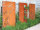 PARAS Sichtschutzwand, Motiv Schilf, 900 x 1800 x 2 mm, 30 mm gekantet, Cortenstahl