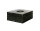 Flammengrill®, Rotunditas, 800 x 800 x 350 mm, 5 mm Edelstahl schwarz mit 8 mm Edelstahl Grillfläche, Öffnung rund, inkl. Schutzabdeckung