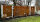 PARAS Sichtschutzwand, Motiv Kraniche, 1400 x 1800 x 2 mm, 30 mm gekantet, Cortenstahl