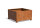 CALIDO Pflanzkübel, 1400 x 1400 mm, 800 mm hoch, 2 mm Cortenstahl, umlaufender Rand 50-25 mm, mit Boden und Ablauflöcher, mit Füßen 90 mm hoch