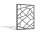 PARAS Sichtschutzwand, Motiv AXON, 1400 x 1800 x 2 mm, 30 mm gekantet, Alu, RAL * pulverbeschichtet