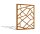 PARAS Sichtschutzwand, Motiv AXON, 1400 x 1800 x 2 mm, 30 mm gekantet, Cortenstahl