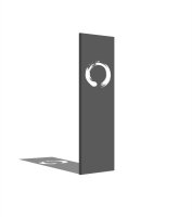 PARAS Sichtschutzwand, Motiv Enso, 450 x 1800 x 2 mm, 47...
