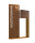 CARTAS Typ S, Briefkastenanlage Cortenstahl 8 mm, 900  x 400  x 1500 mm mit ausgelaserter Beschriftung, mit Briefkasten B40 RAL* pulverbeschichtet