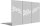 PARAS Sichtschutzwand, Motiv Dreiecke 3er-Set, 900 x 1800 x 2 mm, 30 mm gekantet, Edelstahl einseitig geschliffen