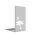 PARAS Sichtschutzwand, Motiv Seerose, 900 x 1800 x 2 mm, 30 mm gekantet, Edelstahl einseitig geschliffen