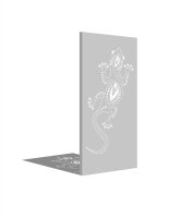 PARAS Sichtschutzwand, Motiv Gecko, 900 x 1800 x 2 mm, 30...