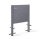 PARAS Gartentür Typ 1, farbbeschichtet RAL*, DIN links, Türblatt 1000 x 1000 x 60 mm, Einbauhöhe 100 mm über Boden, Türblatt geschlossen inkl. gehefteter Rückseite, Türdrücker Edelstahl, 2 Pfosten 80 x 80 x 1580 mm