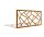 PARAS Sichtschutzwand, Motiv AXON, 1800 x 900 x 2 mm, quer, 30 mm gekantet, Cortenstahl