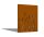 PARAS DUO Sichtschutzwand, Motiv Rohrkolbenschilf, 1400 x 1800 x 60 x 2 mm, doppelseitig je 30 mm gekantet, mit Verbindungswinkel, Cortenstahl