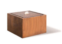 CUBO Wassertisch, 750 x 750 x 500 mm, 2 mm Corten,...