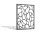 PARAS Sichtschutzwand, Motiv RADIX, 1400 x 1800 x 2 mm, 30 mm gekantet, Alu, RAL * pulverbeschichtet